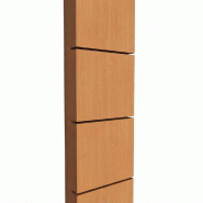 Montant Totem 6 rainures 10x30x245 cm - hêtre de Bavière