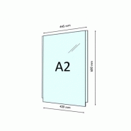 SUPPORT PLEXIGLAS CADRE PORTE-DIPLÔME 1/4 A4 SUR SOCLE