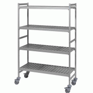 Rayonnage mobile clayettes polymère 6611 Fermostock Longueur 1497 mm - 360
