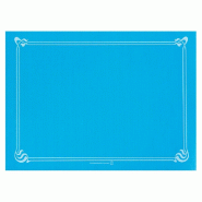 Set de table en pure cellulose 48g/m2 turquoise avec liseré 31x43cm - par 2000