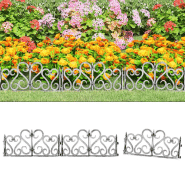 Vidaxl bordures de pelouse 17 pcs argentée 10 m pp 318299 Vidaxl bordures de pelouse 17 pcs argentée 10 m pp 318299