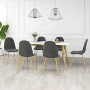 VidaXL Chaises à Manger Lot De 6 Gris Foncé Velours - gris 8720286667361 VidaXL Chaises à Manger Lot De 6 Gris Foncé Velours - gris 8720286667361