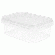 Barquette transparente avec couvercle inviolable 280cc 12x8,8x4,2cm - par 384