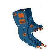 Broyeur à béton fixe pour la démolition et le broyage de structures verticales - F