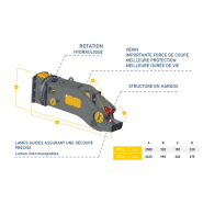 Casse rail pour la découpe et l'élimination des voies ferrées et tramway- RC