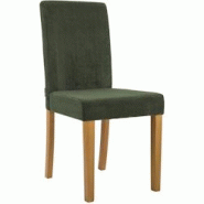 CLP Chaise de salle à manger Ina velours côtelé Vert/Antique clair - vert textile 326064 CLP Chaise de salle à manger Ina velours côtelé Vert/Antique clair - vert textile 326064