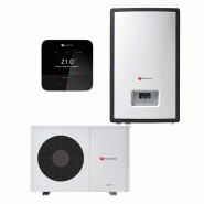 Ensemble Pompe à chaleur Air / Eau Monobloc GeniaAir Max 4 Monophasé et Module hydraulique mural + MiPro Sense radio - Saunier Duval - SAUAIRMAX4ECSM_0