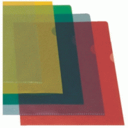 Esselte Boîte de 100 pochettes coin, format A4, en PP grainé 110µ, rouge - 54834