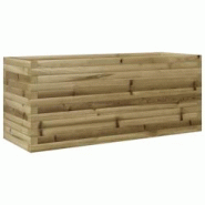 Helloshop26 - Jardinière bac lit surélevé plantes fleurs terrasse jardin 110 x 40 x 45,5 cm bois de pin imprégné marron 02_0037332 - 3000213839654 Helloshop26 - Jardinière bac lit surélevé plantes fleurs terrasse jardin 110 x 40 x 45,5 cm bois de pin imprégné marron 02_0037332 - 3000213839654