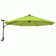 Helloshop26 - Parasol mural d'extérieur 290 cm vert 02_0008700 - vert aluminium 3000463782724