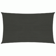 Helloshop26 - Voile toile d'ombrage parasol 160 g/m² PEHD 3,5 x 5 m anthracite 02_0008916 - 3000477982721