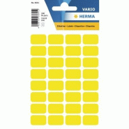 HERMA 160 étiquettes jaunes multi-usage, format 12 x 18 mm (5 feuilles 9x16 / cdt) - 3641