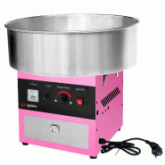 Machine à barbe à papa professionnelle cuve Ø 52 cm - rose - 950W