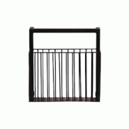 SIT Möbel Étagère murale | Avec panier de rangement | Métal noir antique | L 35 x P 15 x H 35 cm - noir métal 01053-35 SIT Möbel Étagère murale | Avec panier de rangement | Métal noir antique | L 35 x P 15 x H 35 cm - noir métal 01053-35