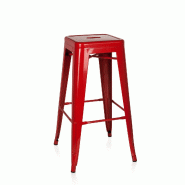 Tabouret de bar VANTAGGIO HIGH métallique rouge hjh OFFICE - rouge métal 645011 Tabouret de bar VANTAGGIO HIGH métallique rouge hjh OFFICE - rouge métal 645011