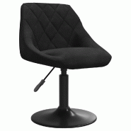 VidaXL Chaise de salle à manger Noir Velours Modèle Nova Nordique - 8720286753385
