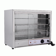 Vitrine chauffante de comptoir en inox L640mm Cuistance
