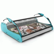 Vitrine réfrigérée spéciale Poissons 3 bacs GN 1/1 statique XL SAYL - Bleu_0