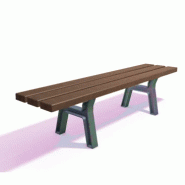Banquette CLASSICO plastique recyclé et fonte