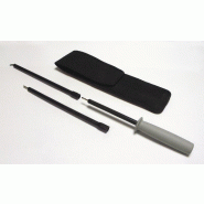 CHAUVIN ARNOUX - Perchette pour mesure de continuité - Douille femelle isolée D4 mm - Longueur 90 cm (3 x 30 cm) - Protection 1000V max.