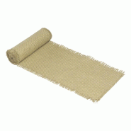 Chemin de table jute tressé naturel 30cm x 3m