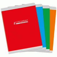 CONQUERANT Lot de 20 Cahier Classique piqué 24x32, 48p./24 feuilles 90g/m², Séyès, coloris assortis (4) - 3020120043333