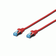 DIGITUS Câble de brassage CAT 5e SF/UTP, 2 m, rouge - rouge 4016032199823_0
