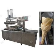 Machine de cornet de crème glacée de cuisson automatique - henan gelgoog - capacité élevée 5000-6000 pcs/h