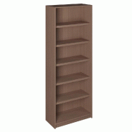 Meuble 5 tablettes pour bouteilles - L90xP42xH240cm - noyer