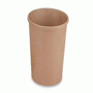 Pot à Soupe Kraft NOVABOWL 500ml / 50CL - Carton FSC 320g + 18g PE Étanche - Lot de 500 - beige en carton BGT515