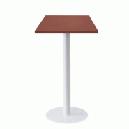 RestooTab - Mange-debout Rome blanc 50x50cm rosso jaipur fenix - rouge Bois manufacturé TB-ROMFF1-5050M-ROSS.J