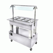 Roller Grill buffet réfrigéré salad'bar blanc 4 bacs SB 40 FB - blanc Bois manufacturé SB 40 FB