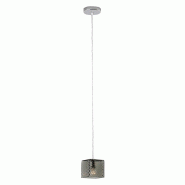 ROSSINI ILLUMINAZIONE Suspension Talisker Carrée En Verre Fumé E14 Ip20 - Lustre À Lumière Directe En Verre Fait Main Pour Intérieur - Groupe Ros