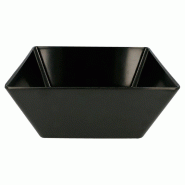 Saladier mélamine noir 370cl 24x24x10cm - par 6