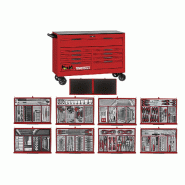 Servante d'atelier complète large - Rouge 9 tiroirs - 615 outils Teng Tools TKW53R615T Servante d'atelier complète large - Rouge 9 tiroirs - 615 outils Teng Tools TKW53R615T