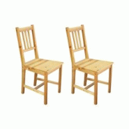 SIT Möbel Chaises de salle à manger | Lot de 2 | Assise en planches | Pin massif | L 42 x P 42 x H 92 cm | Naturel, verni - beige Bois massif 19000-84 SIT Möbel Chaises de salle à manger | Lot de 2 | Assise en planches | Pin massif | L 42 x P 42 x H 92 cm | Naturel, verni - beige Bois massif 19000-84