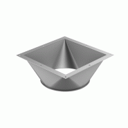 Trémies de liaison carré rond - matériaux disponibles : galvanisé, acier inoxydable - épaisseurs : 1.5 mm, 2 mm, 3 mm