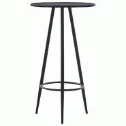VidaXL Table de bar Noir 60x107,5 cm MDF Modèle Helios Salon - Bois manufacturé 281543