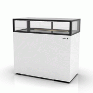 Vitrine neutre INTEGRA basse sur base - 1200 mm - 1 niveau - H1150 mm - IN120/20-115N | Sayl Barcelona