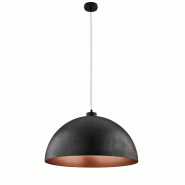 BeLight Suspension Marcus d.50 cm, fer noir, intérieur cuivre antique, câble réglable, finition noire élégante, 1 lumière - noir 8050713217471