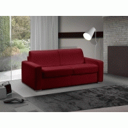 CANAPÉ LIT 2-3 PLACES MASTER CONVERTIBLE EXPRESS 120 CM CUIR BORDEAUX MATELAS 18 CM INCLUS CANAPÉ LIT 2-3 PLACES MASTER CONVERTIBLE EXPRESS 120 CM CUIR BORDEAUX MATELAS 18 CM INCLUS