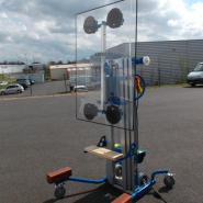 Chariot à ventouses pour la pose de vérandas -Capacité de charge 2 fourches 160 kg - En vente et en location Chariot à ventouses pour la pose de vérandas -Capacité de charge 2 fourches 160 kg - En vente et en location