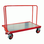 Chariot porte-panneaux grand modèle - 190292 – Dimensions plateau : 1380 x 800 mm Chariot porte-panneaux grand modèle - 190292 – Dimensions plateau : 1380 x 800 mm