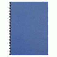 Clairefontaine Lot de 5 Cahier Age Bag A4, 100p./50 feuilles 90 g/m² reliure intégrale, couv. Coloris bleu, ligné + marge - 3329687814548