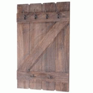 Décoshop26 - Porte-manteau mural panneau avec 6 crochets 91x60cm bois de pin marron 04_0001009 - marron 3000572432695 Décoshop26 - Porte-manteau mural panneau avec 6 crochets 91x60cm bois de pin marron 04_0001009 - marron 3000572432695
