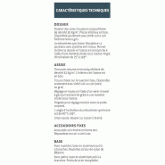 Fauteuil de direction Teos - Mobel Linea - cuir gris, Monté_1