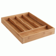 FIVE - Porte-couverts à 5 compartiments 25 x 34 x 4,3 cm - beige Bambou JJ4338 FIVE - Porte-couverts à 5 compartiments 25 x 34 x 4,3 cm - beige Bambou JJ4338