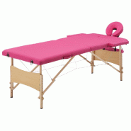 Helloshop26 - Table de massage pliable lit de massage banc canapé thérapie cosmétique portable professionnel Shiatsu Reiki 2 zones 02_0001817 - Boi