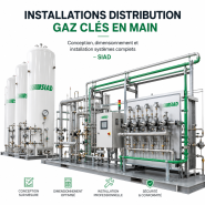 Installations distribution gaz clés en main - Conception, dimensionnement et installation systèmes complets - SIAD