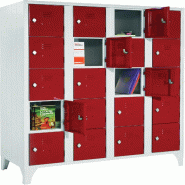 ITALCONCEPT L2G Armoires A Consigne Sur Pieds, 4 Colonnes, 1800 x 1200 x 500mm - 3616350137111